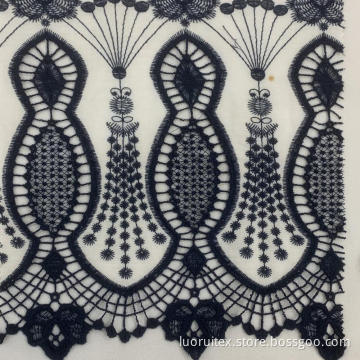 150CM 100% Cotton Woven Embroidered Fabric